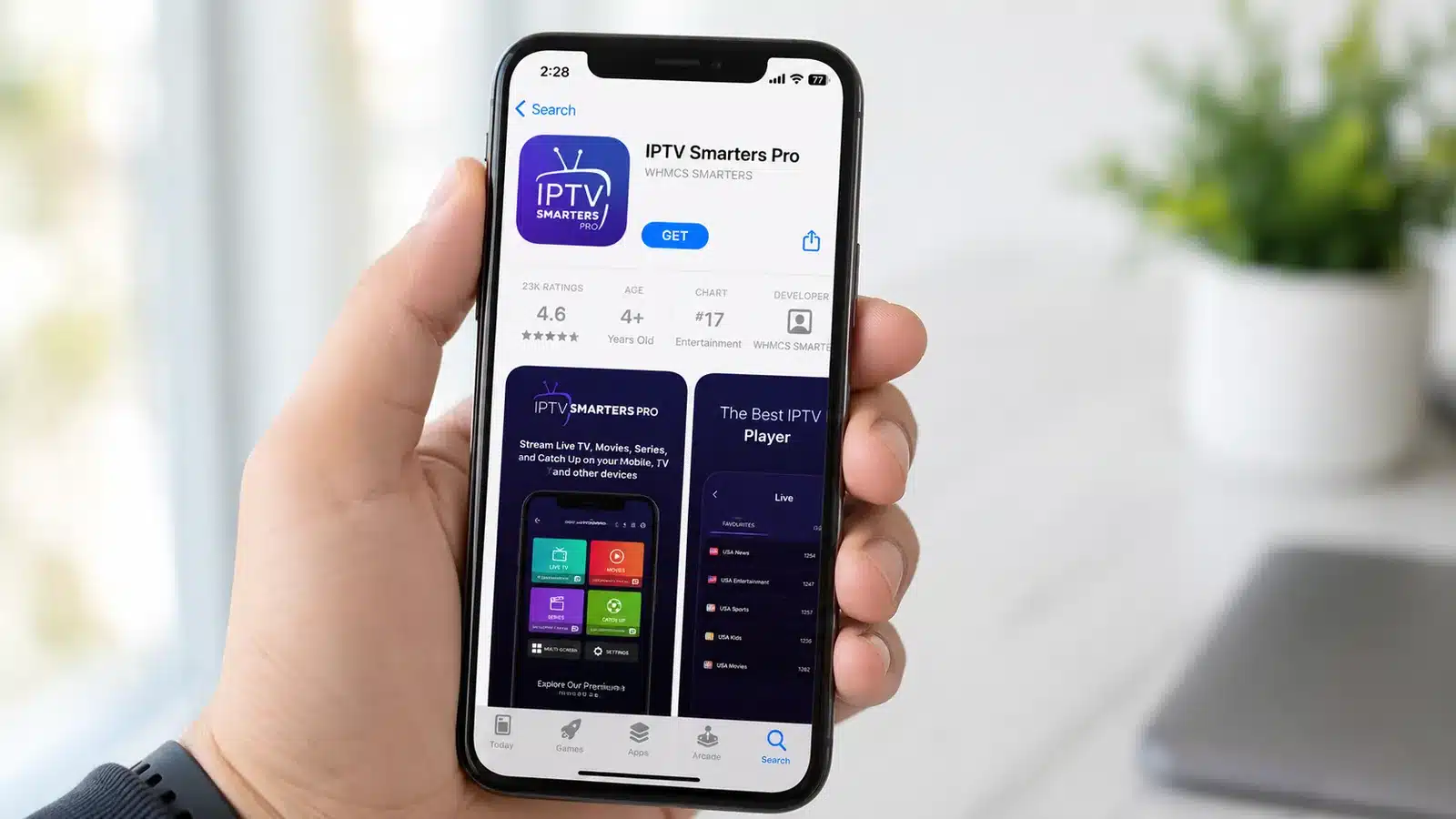 Installing IPTV Smarters Pro for iPhone from the Apple App Store